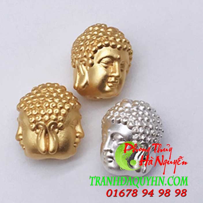 charm bạc đầu phật - phụ kiện mix vòng